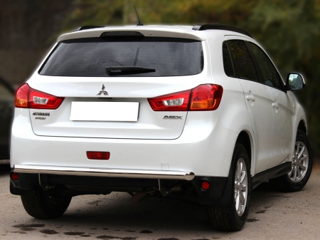 Mitsubishi ASX 2010-2013г.в.-Защита заднего бампера радиусная одинарная d-60